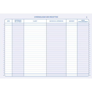 ELVE Manifold 'Recettes: auto-entrepreneurs', 40 feuillets