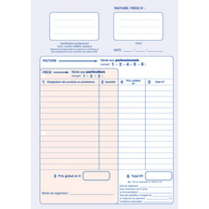 ELVE Manifold 'Facturier: auto-entrepreneurs', 40 feuillets