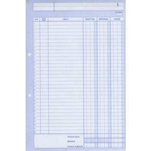 ELVE Manifold 'Recettes / Dépenses', A4, dupli, 50 feuillets