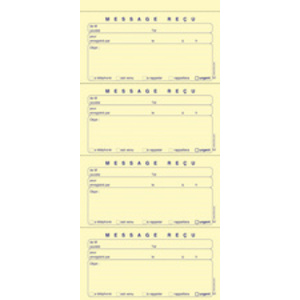 ELVE Carnet de messages reçus autocopiant, 322 x 140 mm