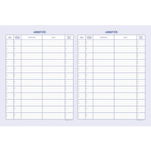 ELVE Registre 'Courrier arrivée', 150 pages, 320 x 250 mm