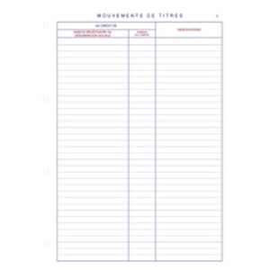 ELVE Recharge pour reliure D77, 297 x 210 mm, papier blanc