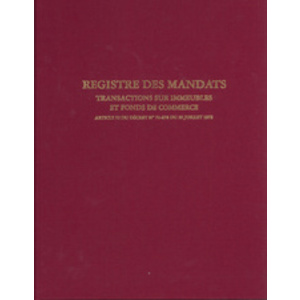 ELVE Registre 'Mandat Transaction Immobilière', 200 pages