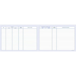 ELVE Registre des Visiteurs, 210 x 297 mm, 96 pages