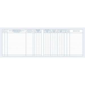 ELVE Registre 'Livre de police métaux précieux', 200 pages