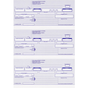 ELVE Ramette de traites normalisées, 2 par feuille