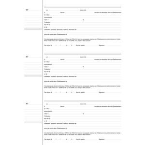 ELVE Registre 'Inscription des décès', 320 x 250 mm