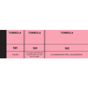 ELVE Bloc 'Tombola', 50 x 150 mm, jaune canari