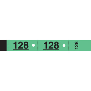 ELVE Bloc vestiaire, 50 feuillets de 3 coupons, vert