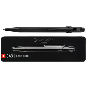 CARAN D'ACHE Stylo à bille 849 BLACK CODE, noir