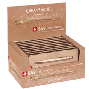 CARAN D'ACHE Stylo à bille 849 Brut Rosé, en présentoir