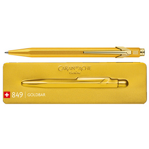 CARAN D'ACHE Stylo à bille 849 GoldBar, or