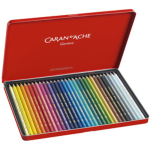 CARAN D'ACHE Crayons de couleur SUPRACOLOR, étui métal de 12