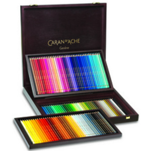 CARAN D'ACHE Crayons de couleur PABLO, coffret bois de 120