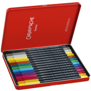 CARAN D'ACHE Feutre FIBRALO Brush, étui métal de 10