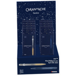 CARAN D'ACHE Stylo à bille 849 COSMIC BLUE, présentoir
