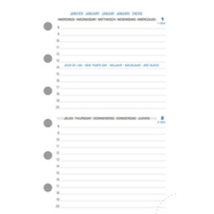 EXACOMPTA Recharge pour organiseur Exatime 14 SAD, 2025/2026