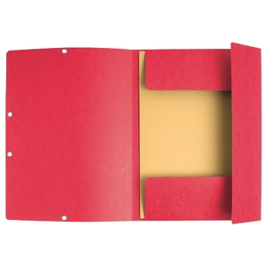 EXACOMPTA Chemise à élastique, A4, carton, rouge