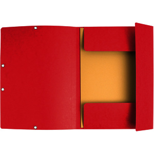 EXACOMPTA Chemise à élastiques, A4, carton, rouge