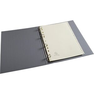 EXACOMPTA Intercalaires carte peau, A-Z, A4, 26 touches