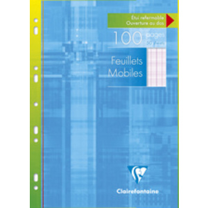 Clairefontaine Feuillets mobiles, A4, Séyès, 100 pages