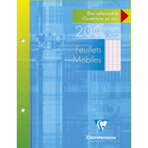 Clairefontaine Feuillets mobiles, A4, Séyès, 100 pages