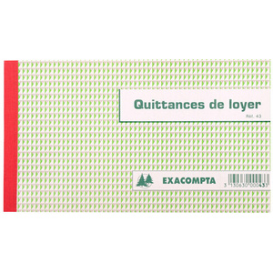 EXACOMPTA Manifold 'Quittances de loyer', 125 x 210 mm