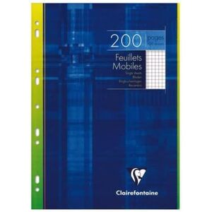 Clairefontaine Feuillets mobiles, A4, quadrillé, 200 pages