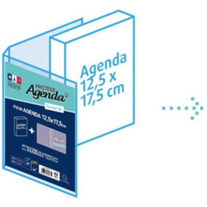 EXACOMPTA Protège-agenda XL, en PVC, translucide