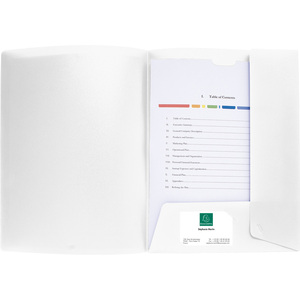 EXACOMPTA Chemise personnalisable Kreacover, PP, A4, blanc  - 59912