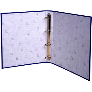 EXACOMPTA Classeur rembordé PP, A4, 4 anneaux, bleu  - 51454