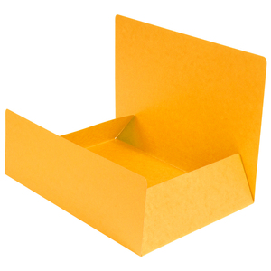 EXACOMPTA Chemise simple 3 rabats, A4, carton, jaune