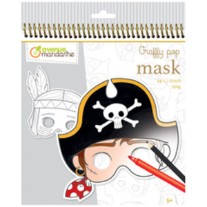 My Mandarine Carnet de coloriage Graffy Pop Mask 'Boy'