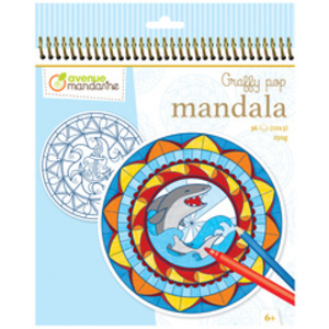 avenue mandarine Carnet de coloriage 'Graffy Pop Mandala'