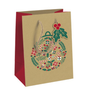 Clairefontaine Sac cadeau de Noël 'Holly', shopping