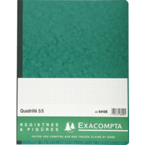EXACOMPTA Piqûre 'Quadrillé 5/5 folioté', 320 x 250 mm