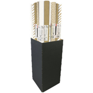 Clairefontaine Papier cadeau 'Kraft blanc/brun', présentoir