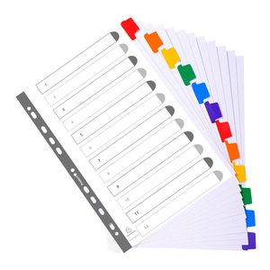 EXACOMPTA Intercalaires en carton, A4 Maxi, 12 touches