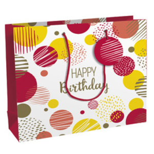 Clairefontaine Sac cadeau 'Happy Birthday rose', large