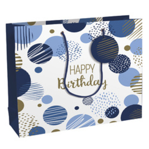 Clairefontaine Sac cadeau 'Happy Birthday bleu', shopping