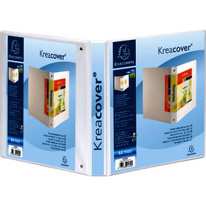 EXACOMPTA Classeur personnalisable Kreacover, A4 Maxi, blanc