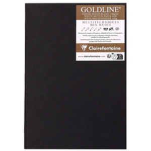 Clairefontaine Carnet de dessin GOLDLINE, A5, noir