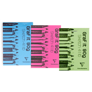 Clairefontaine Bloc à croquis GRAF'IT, A6, assorti