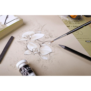 Clairefontaine Bloc de papier à dessin Paint'ON Naturel, A5