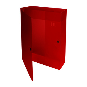 EXACOMPTA Boîte d'archives à pression, PP, 80 mm, rouge