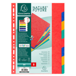 EXACOMPTA Intercalaires en carton, A4, 12 touches