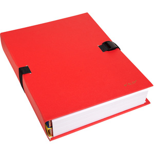 EXACOMPTA Chemise à dos extensible N'CLIP, A4, rouge