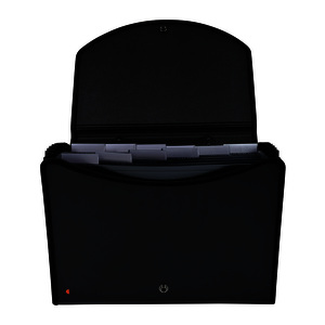 EXACOMPTA Trieur valisette EXACASE, 13 compartiments, noir  - 56986