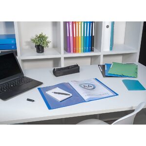 EXACOMPTA Protège-documents, A4, PP, 80 pochettes, bleu  - 50129