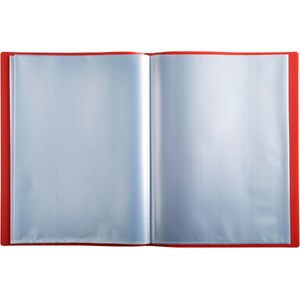 EXACOMPTA Protège-documents, A4, PP, 20 pochettes, rouge  - 55083